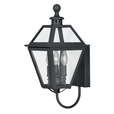 9-in Outdoor Wall Light Textured Black by Vaxcel International