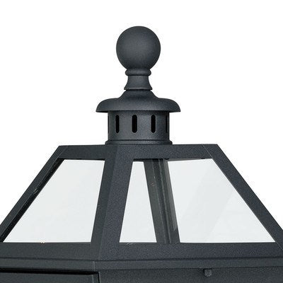 9-in Outdoor Wall Light Textured Black