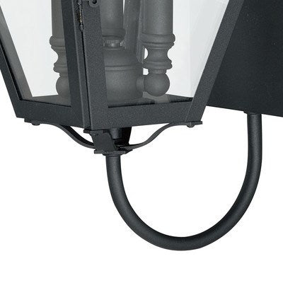 9-in Outdoor Wall Light Textured Black