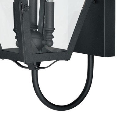 12-in Outdoor Wall Light Textured Black