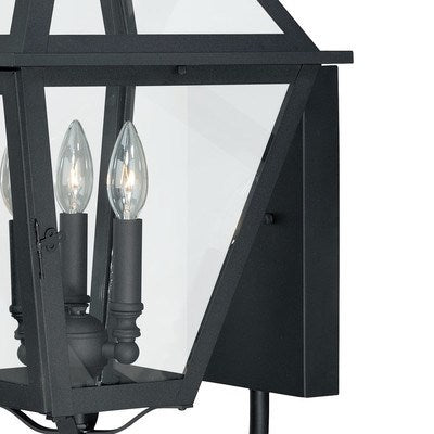 12-in Outdoor Wall Light Textured Black