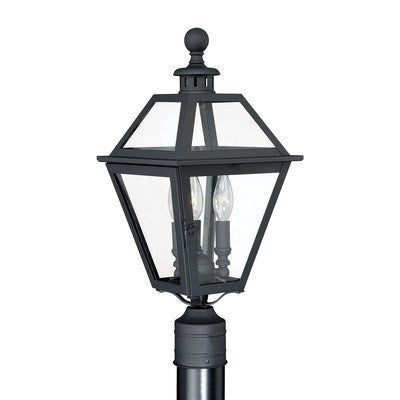 9-in Outdoor Post Light Textured Black by Vaxcel International