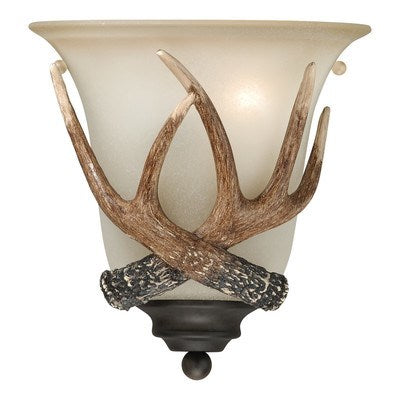 9-in Antler Wall Light Black Walnut by Vaxcel International
