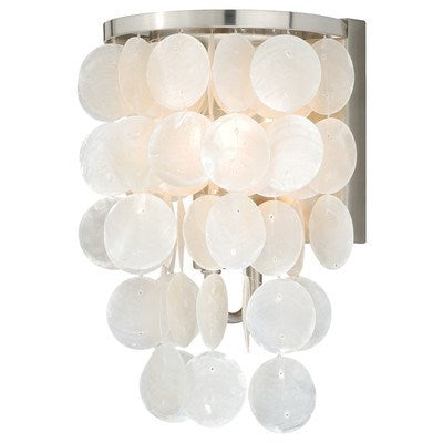 Capiz Shell 1L Vanity Satin Nickel by Vaxcel International