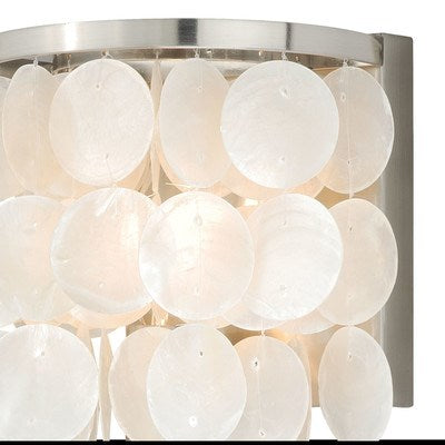 Capiz Shell 1L Vanity Satin Nickel