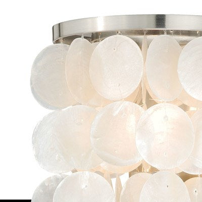 Capiz Shell 1L Vanity Satin Nickel