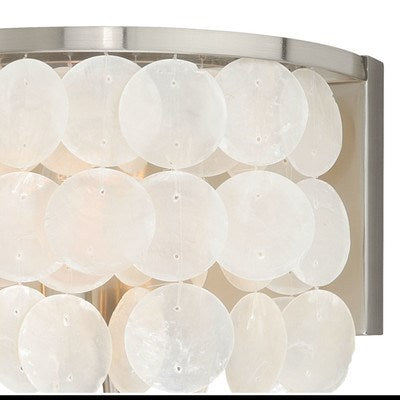 Capiz Shell 3L Vanity Satin Nickel