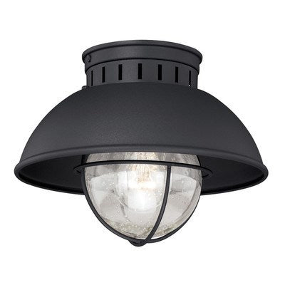 10-in Outdoor Flush Mount Ceiling Light Textured Black by Vaxcel International