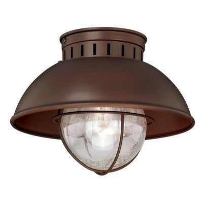 10-in Outdoor Flush Mount Ceiling Light Burnished Bronze by Vaxcel International