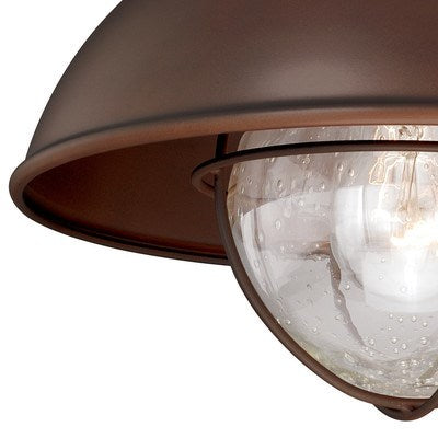 10-in Outdoor Flush Mount Ceiling Light Burnished Bronze