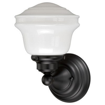 1L Vanity Milk Glass Oil Rubbed Bronze by Vaxcel International