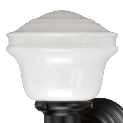 1L Vanity Milk Glass Oil Rubbed Bronze