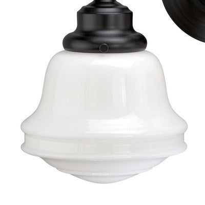 2L Vanity Milk Glass Oil Rubbed Bronze