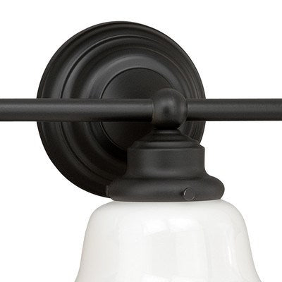 3L Vanity Milk Glass Oil Rubbed Bronze