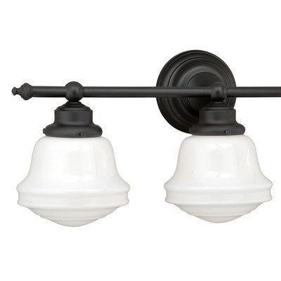 3L Vanity Milk Glass Oil Rubbed Bronze