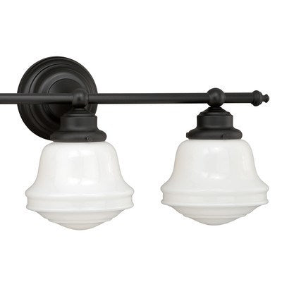 3L Vanity Milk Glass Oil Rubbed Bronze