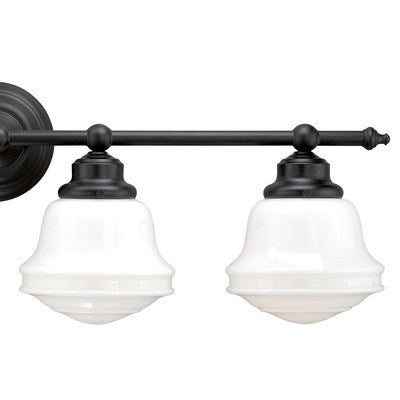 4L Vanity Milk Glass Oil Rubbed Bronze