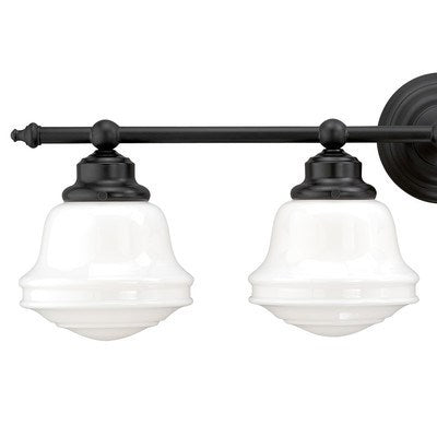 4L Vanity Milk Glass Oil Rubbed Bronze