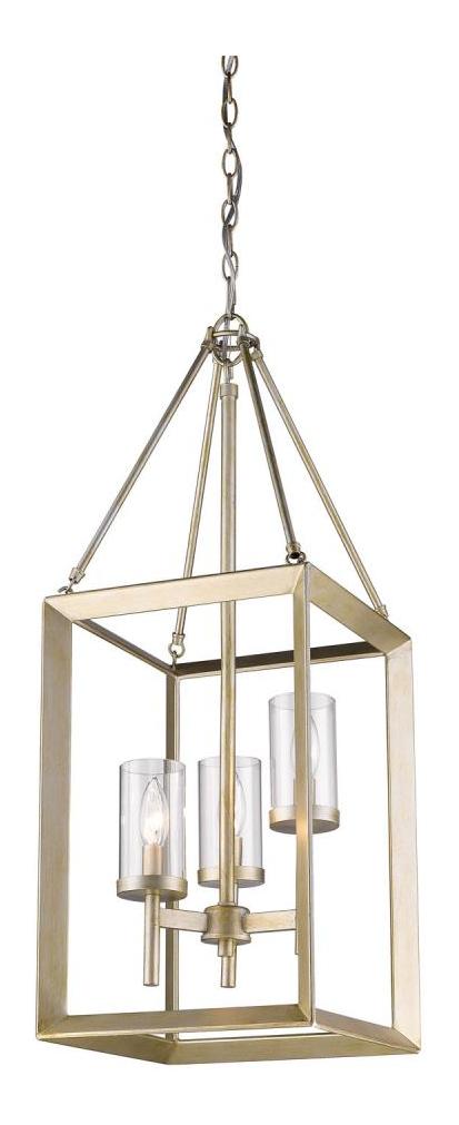 White Gold Smyth 3 Light Indoor Pendant - 12 Inches Wide