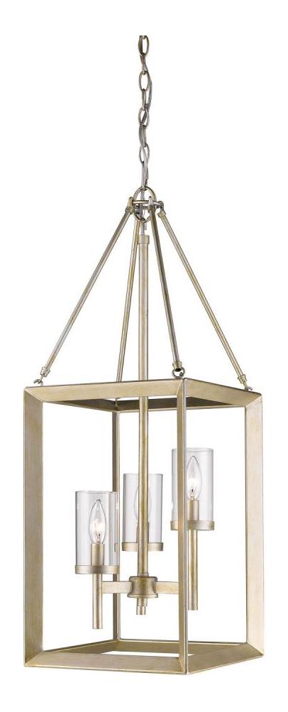 White Gold Smyth 3 Light Indoor Pendant - 12 Inches Wide