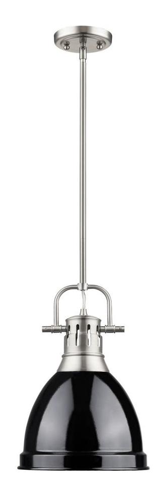 Black Duncan 1 Light Indoor Pendant - 8.875 Inches Wide