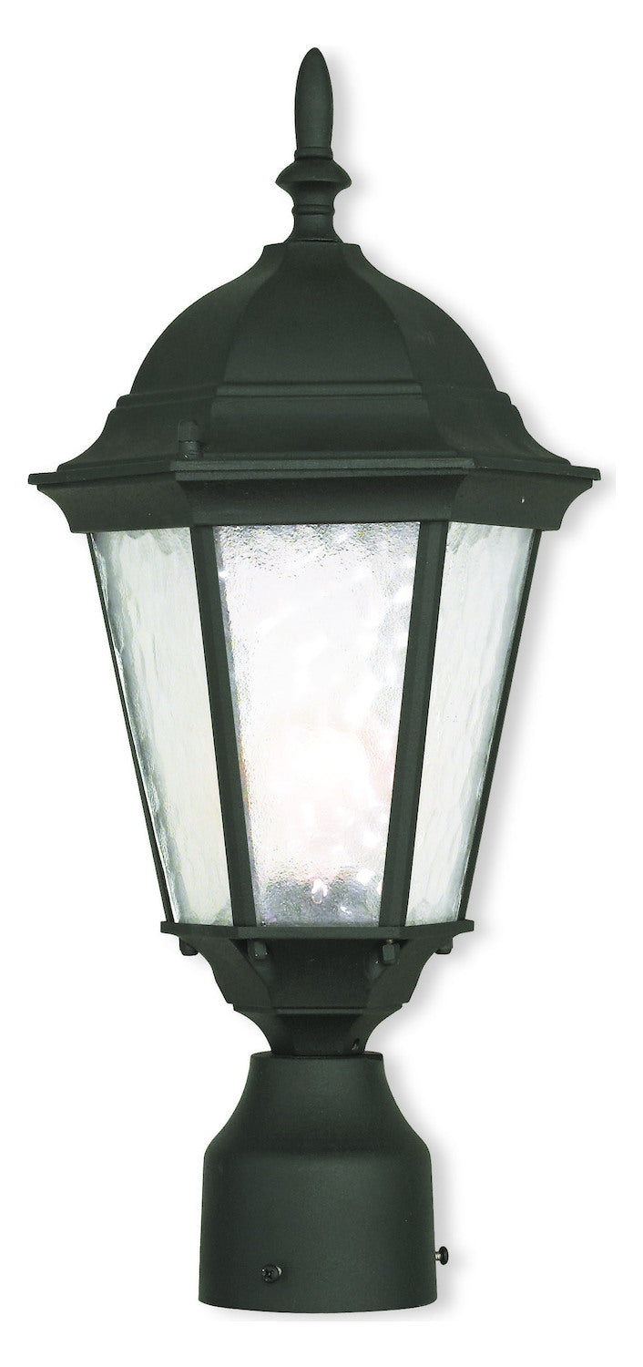 Textured Black  1 Light Outdoor Post Light by Livex Lighting