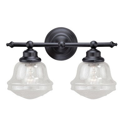 2L Vanity Clear Glass Oil Rubbed Bronze by Vaxcel International