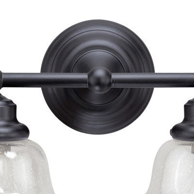2L Vanity Clear Glass Oil Rubbed Bronze