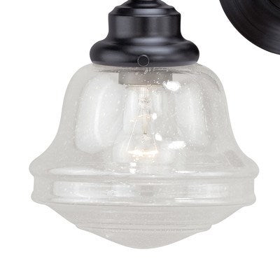 2L Vanity Clear Glass Oil Rubbed Bronze