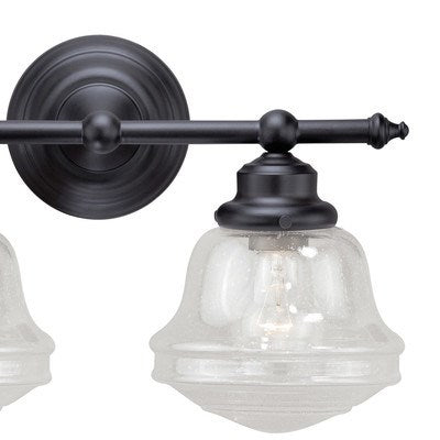 2L Vanity Clear Glass Oil Rubbed Bronze