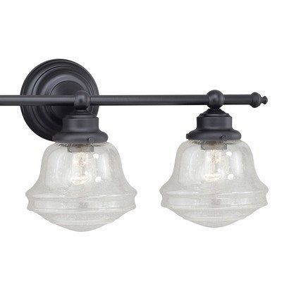 3L Vanity Clear Glass Oil Rubbed Bronze