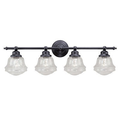 4L Vanity Clear Glass Oil Rubbed Bronze by Vaxcel International