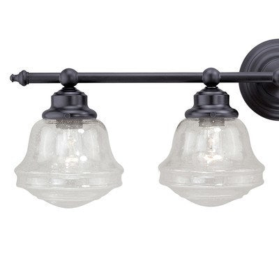 4L Vanity Clear Glass Oil Rubbed Bronze