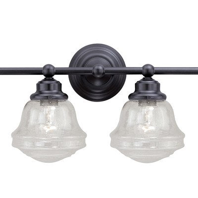 4L Vanity Clear Glass Oil Rubbed Bronze