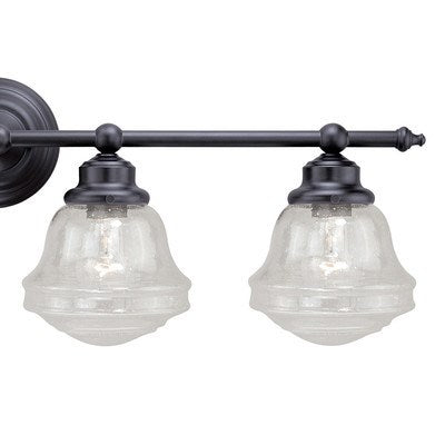 4L Vanity Clear Glass Oil Rubbed Bronze