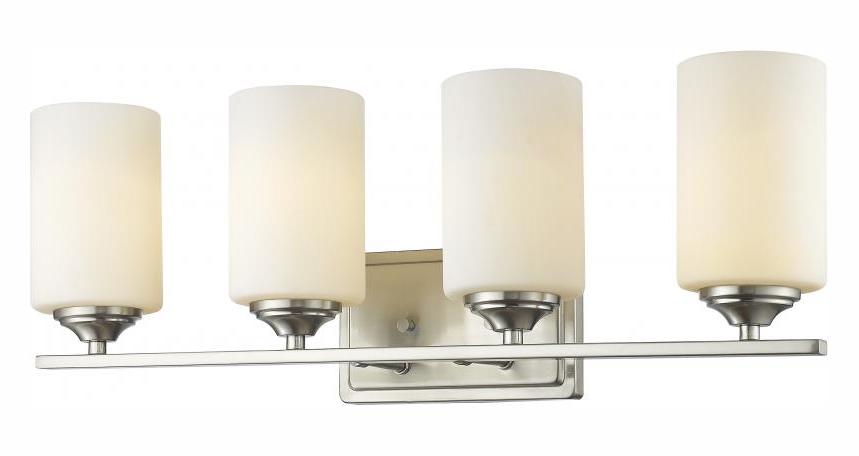 Brushed Nickel  4 Light 24in Wide Bathroom Vanity Light by Z-Lite