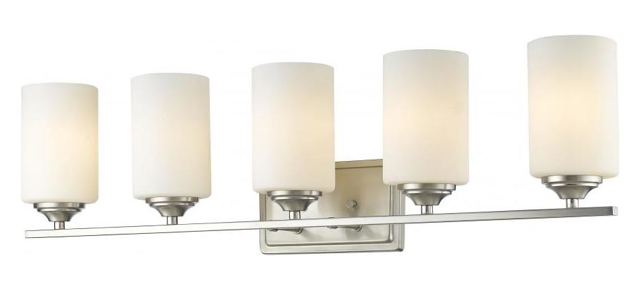 Brushed Nickel  5 Light 30-3/4in Wide Bathroom Vanity Light by Z-Lite