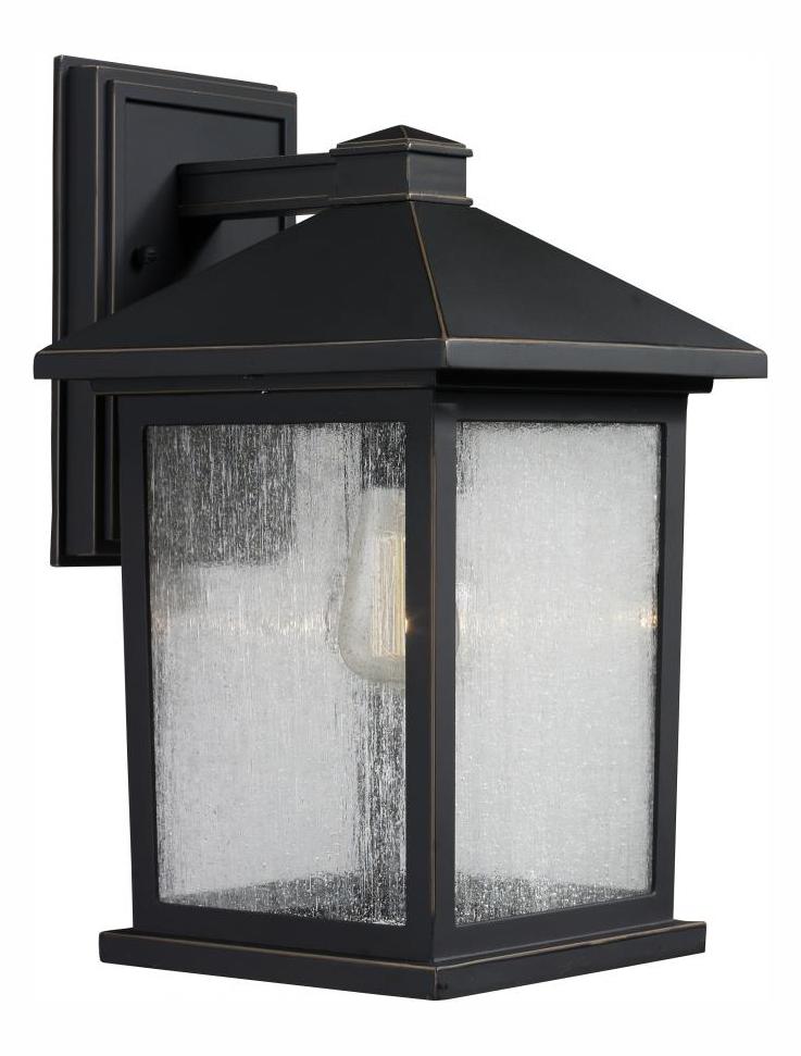 Oil Rubbed Bronze  Medium 1 Light Outdoor Lantern Wall Sconce by Z-Lite