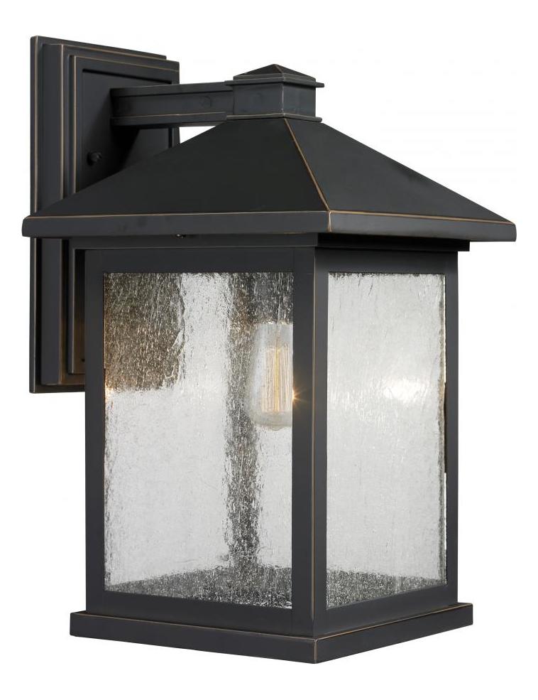 Oil Rubbed Bronze  Large 1 Light Outdoor Lantern Wall Sconce by Z-Lite