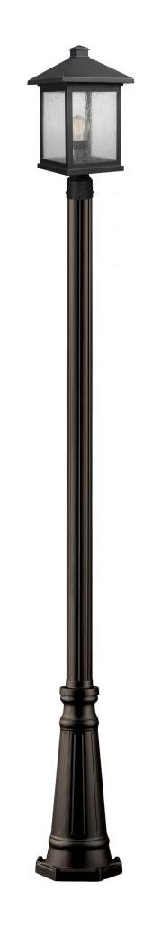 Bronze  112.25" Tall 1 Light Outdoor Lantern Post Light / Post Included by Z-Lite