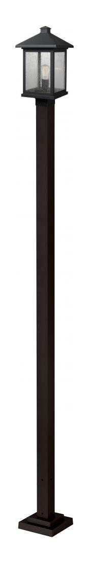 Bronze  112in Tall 1 Light Outdoor Lantern Post Light / Post Included by Z-Lite