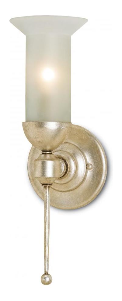 Burnished Silver Leaf  1 Light Wallchiere Wall Sconce by Currey