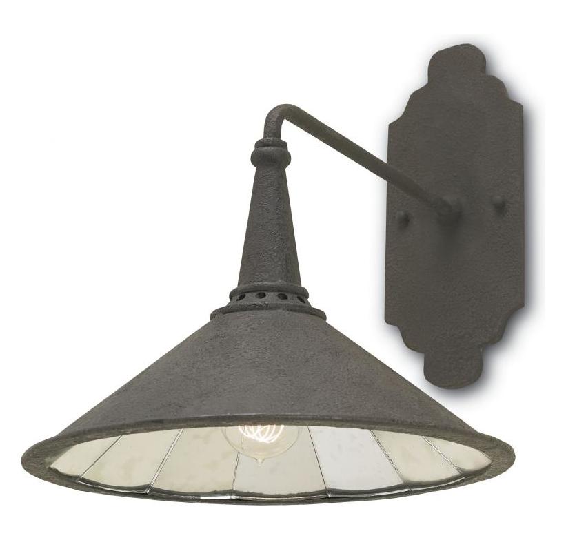 Wrought Iron  1 Light 17in. High Wall Sconce by Currey