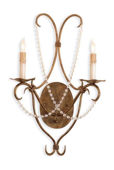 Rhine Gold  Wall Sconce with Customizable Shades by Currey