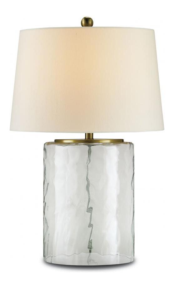 Clear Glass / Brass  1 Light Table Lamp by Currey