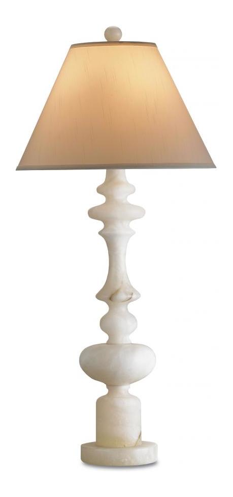 Natural Farrington 38in H 1 Light Table Lamp With Cream Silk Cone Shade by Currey