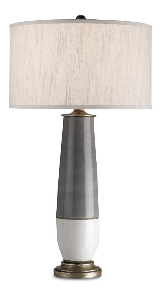 Crackle  1 Light Table Lamp With Two Tone Terracotta Base by Currey