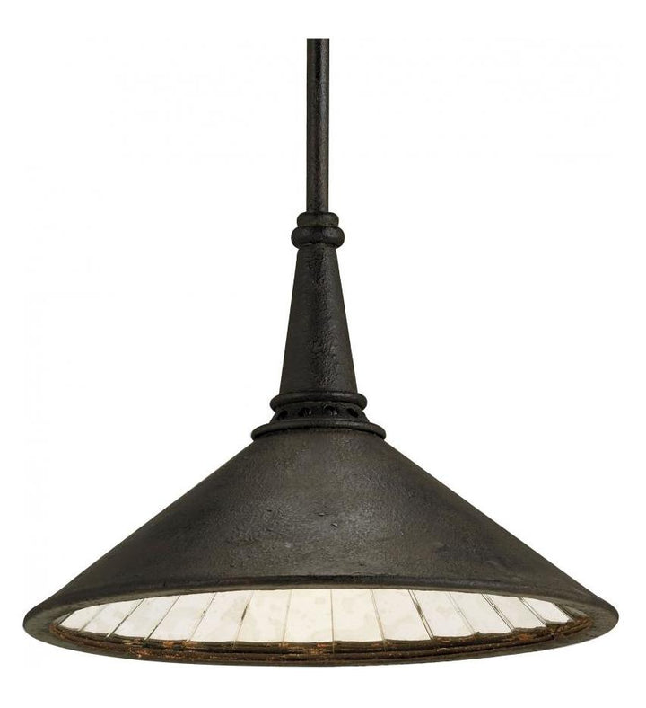 Smoke Black / Antique Mirror  36in.H 1 Light Pendant