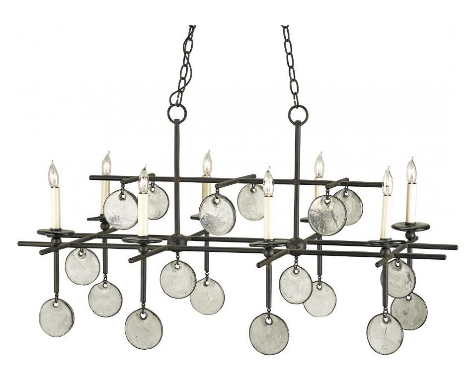 8 Light Rectangular Chandelier by Currey