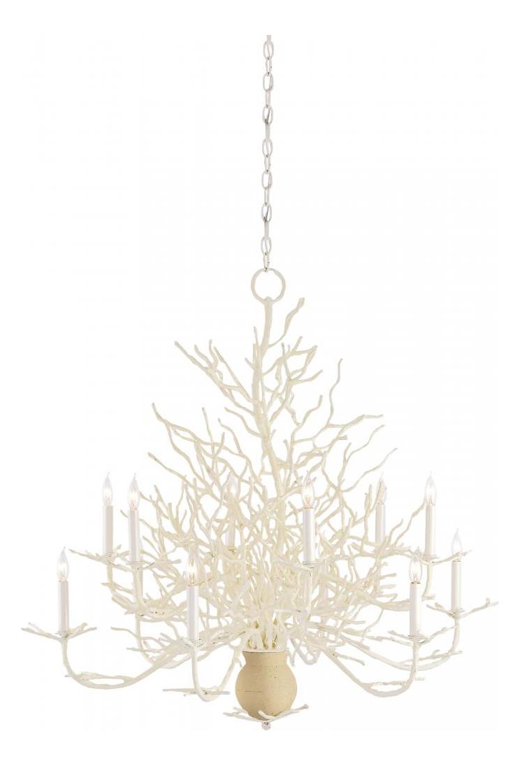 37in 12 Light Large Chandelier With Optional Customizable Shades by Currey